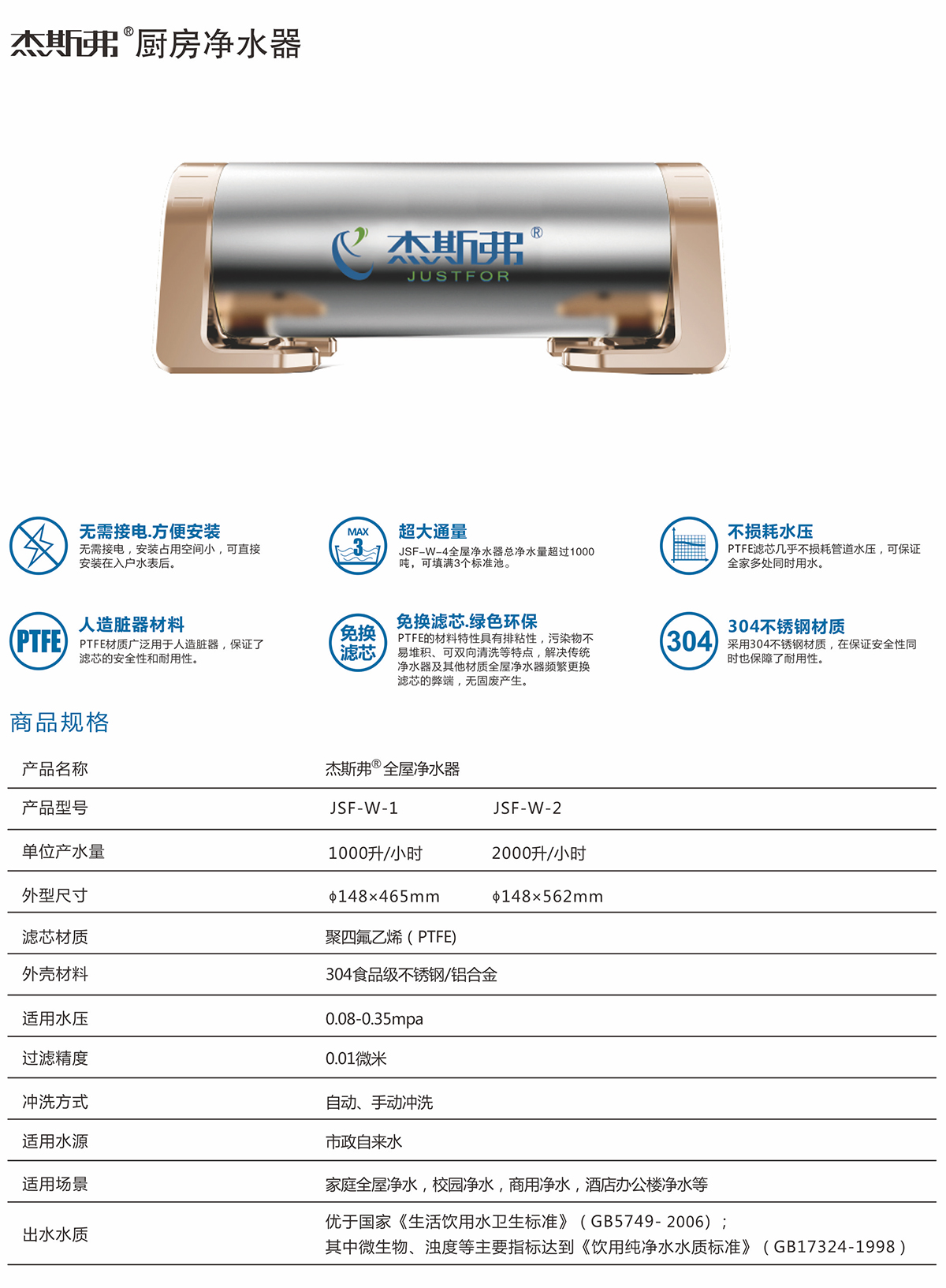 杰斯弗熱水凈水器（JSF-W-1、JSF-W-2）-1